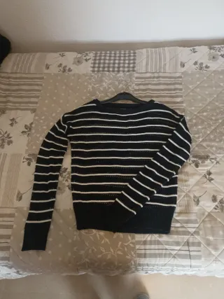 Jersey rayas negro y blanco Talla 34