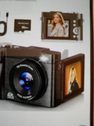 Cámara Digital 4K 16X Zoom + Tarjeta 32GB