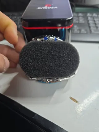 Reloj deportivo CASIMA negro y plateado