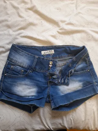 Vaqueros cortos Noe & Noe azules