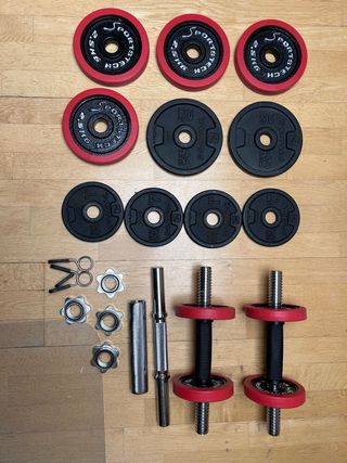 Juego Mancuernas Domyos + Accesorios