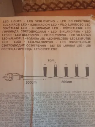 Luces LED Navidad 400 LED Multicolor