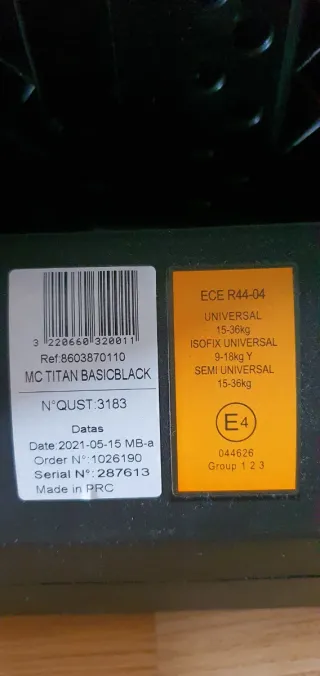 Maxi-Cosi Titan Black