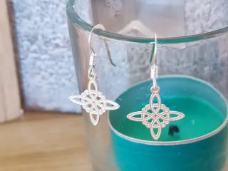 Pendientes Nudo de Bruja Plata 925