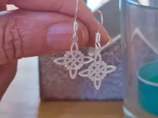 Pendientes Nudo de Bruja Plata 925