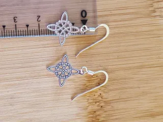 Pendientes Nudo de Bruja Plata 925