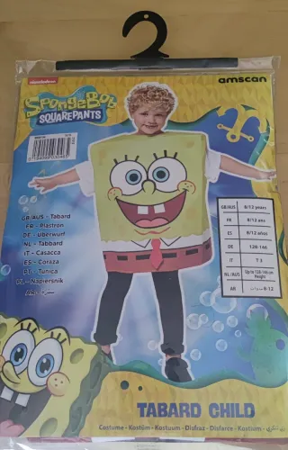 Disfraz Bob Esponja Talla 8-12 años