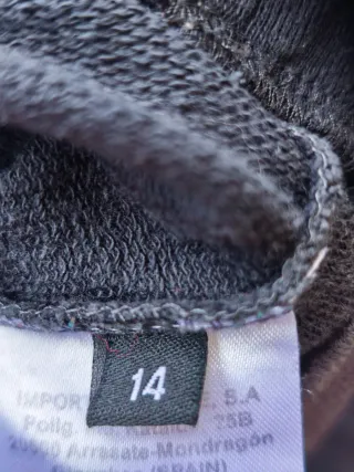 Sudadera Ternua con capucha negra Talla XS