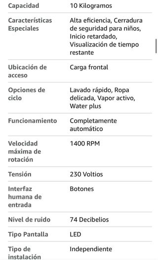 Lavadora Bosch Serie 6 10kg 1400rpm