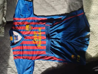 Equipación Barça FCB Leo Messi Talla 8 Colección.