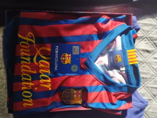 Equipación Barça FCB Leo Messi Talla 8 Colección.