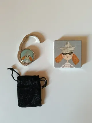 Set specchietto e porta borsetta