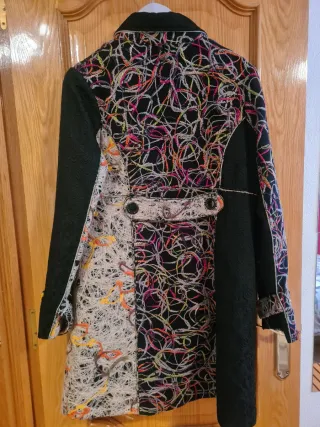 Abrigo estampado multicolor