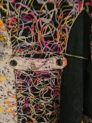 Abrigo estampado multicolor