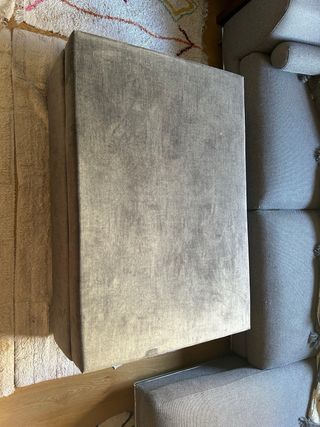 Gran puff/baúl almacenaje gris – en BUEN estado