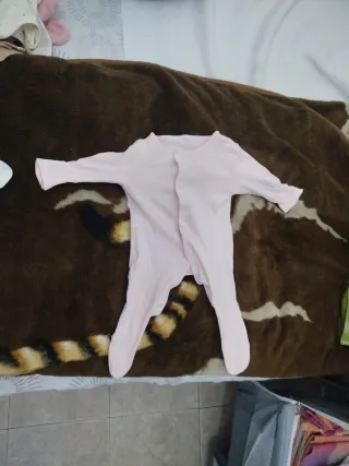 Mono bebé peluche blanco y pijamas 0-3 meses