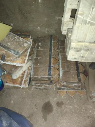 Vallas hormigón imitación madera