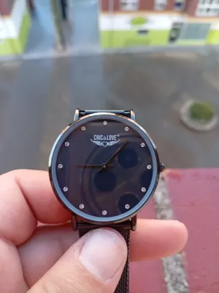 Reloj Chic&Love Negro Mujer con Brillantes