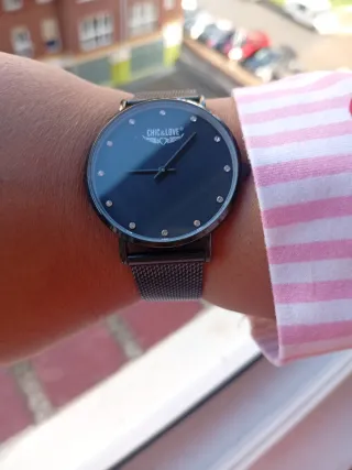 Reloj Chic&Love Negro Mujer con Brillantes