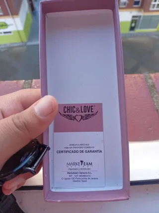 Reloj Chic&Love Negro Mujer con Brillantes