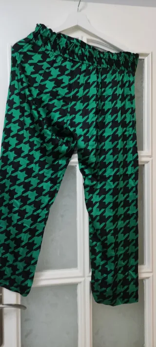 Pantalones de vestir con estampado pata de gallo