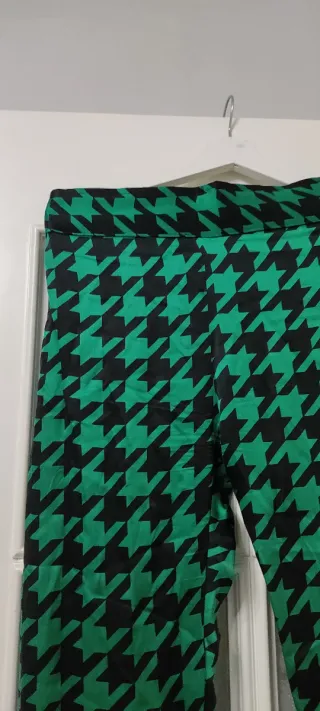 Pantalones de vestir con estampado pata de gallo