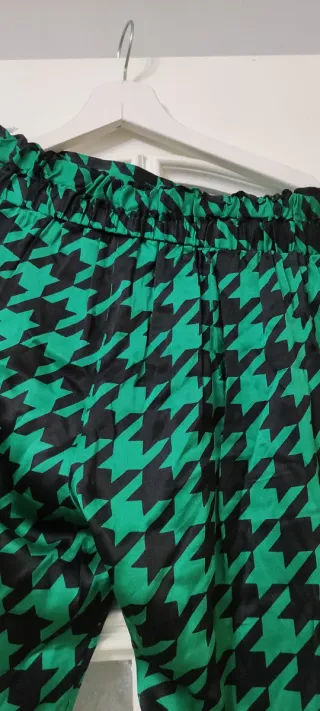 Pantalones de vestir con estampado pata de gallo