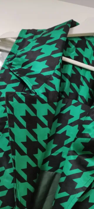 Pantalones de vestir con estampado pata de gallo