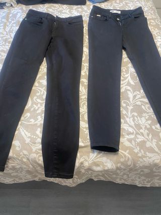 Pantalones negros con rotos