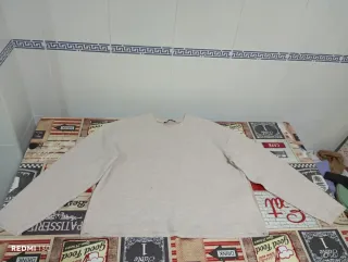 Jersey beige de punto fino