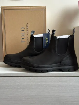 Stivaletti Chelsea Polo Ralph Lauren Neri