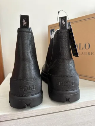 Stivaletti Chelsea Polo Ralph Lauren Neri