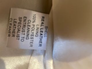 Chaqueta motera piel crudo nueva