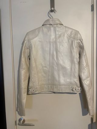 Chaqueta motera piel crudo nueva