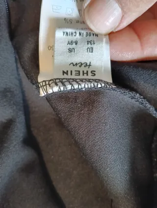 Mono negro fiesta Niña. Shein