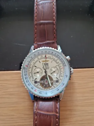 Reloj Breitling Marrón y Plateado