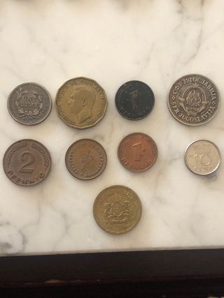 Lote de monedas antiguas variadas