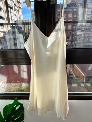 Camisón lencero blanco talla 50