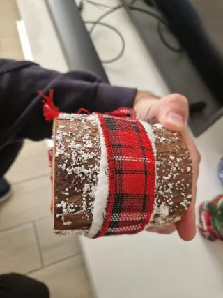 Decorazioni Natalizie Legno e Vetro