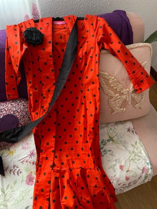 Vestido lunares rojo talla M