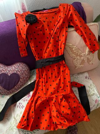 Vestido lunares rojo talla M