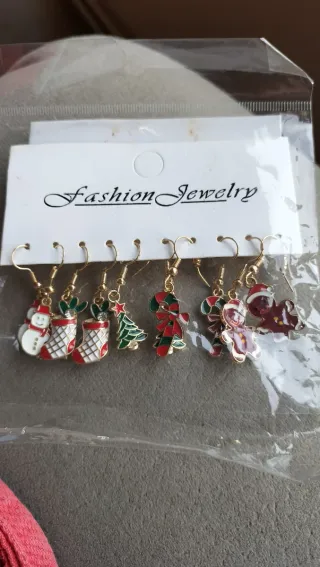 Pendientes Navidad 5 pares perfectos para regalo