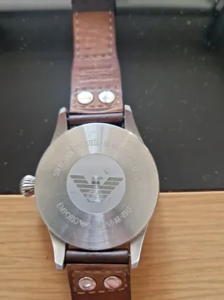 Reloj Emporio Armani Marrón y Plateado