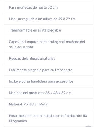 Carro de muñecas estrellas rosa y azul