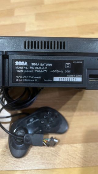 Consola Sega Saturn Negra