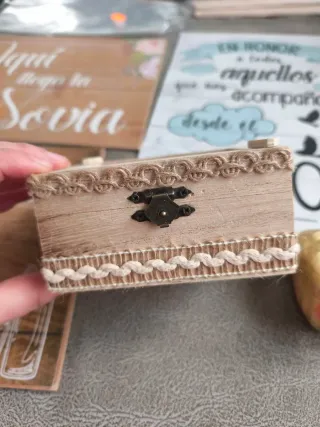 Lote Boda: Carteles, Caja Anillos, Tarjetas