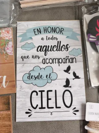 Lote Boda: Carteles, Caja Anillos, Tarjetas