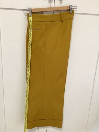 Pantalón ancho mujer Pedro del Hierro mostaza T.S
