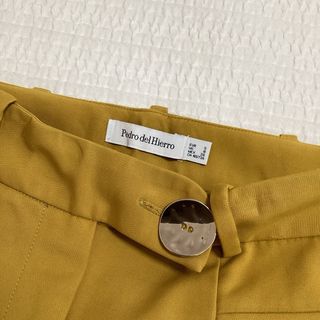 Pantalón ancho mujer Pedro del Hierro mostaza T.S