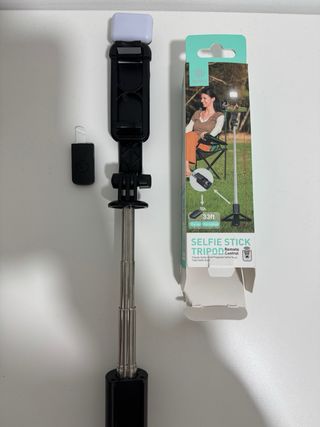 Ikrea Palo Selfie Trípode Luz LED Control Remoto